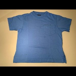 Lands End Solid Blue Tee Youth Medium